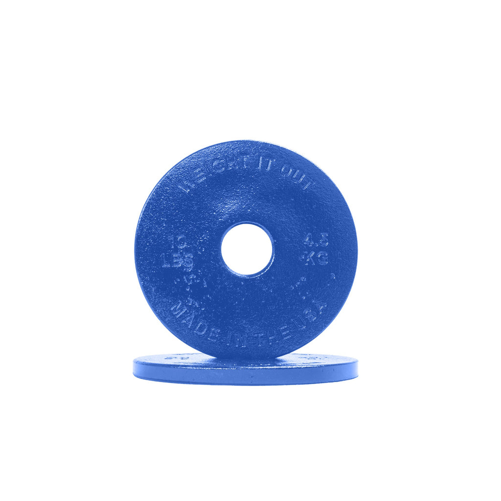 Standard 1" Center Hole Cast Iron Machined Weight Plate Pairs