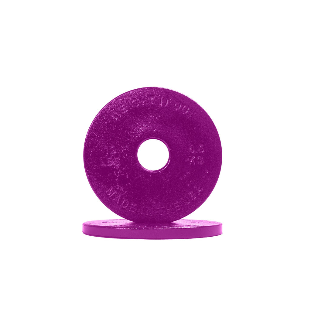 Standard 1" Center Hole Cast Iron Machined Weight Plate Pairs
