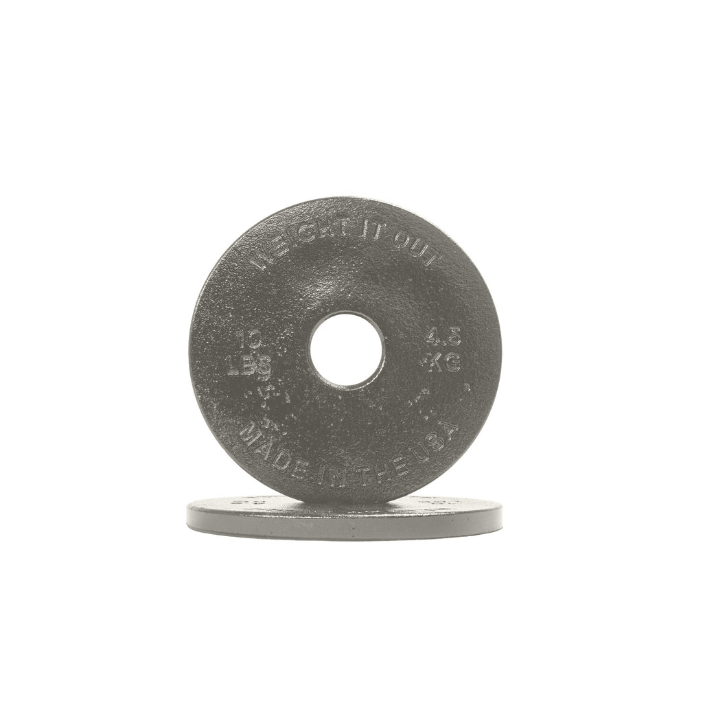 Standard 1" Center Hole Cast Iron Machined Weight Plate Pairs