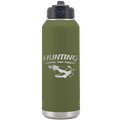 Hunting Cheaper than Therapy 32 oz Water Bottle | Olive Green