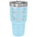 Camping 30 oz Tumbler | Light Blue