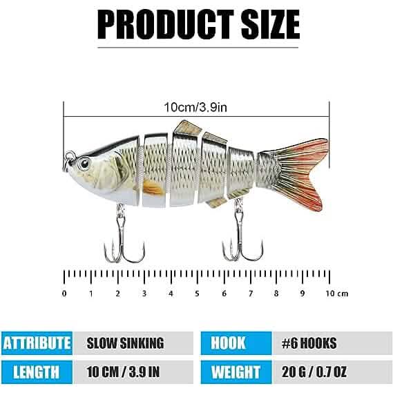 3-Pack: Fishing Lures for Bass Trout