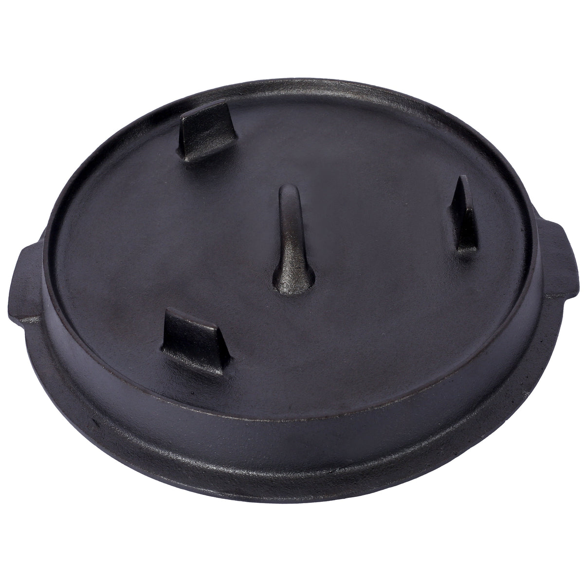 ast iron Dutch oven with lid, outdoor camping deep pot, used for camping, cooking, barbecue and leg rest, 8 Quart