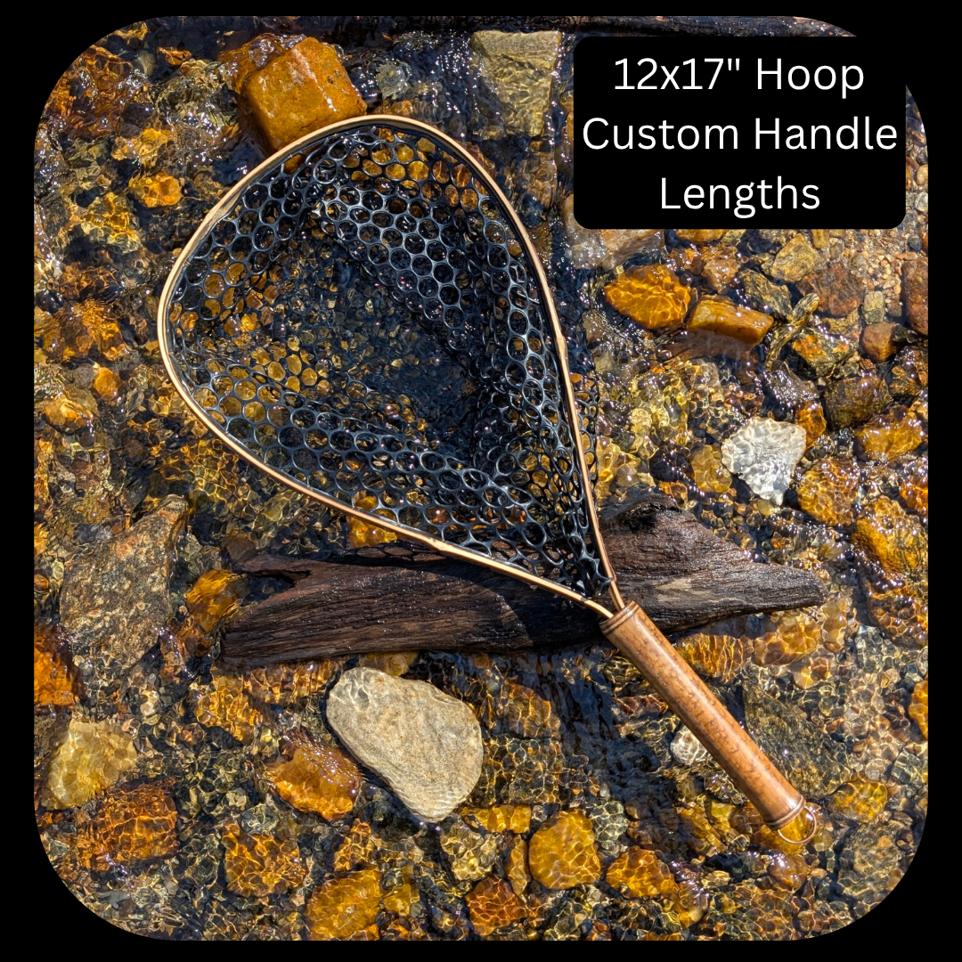 Blue Line Wide - Bamboo Fly Fishing Landing Net/Hand Net