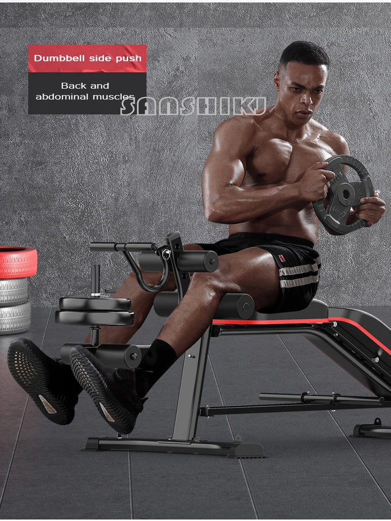 Multi-Function Weightlifting Bench – Adjustable Home Gym Fitness Bench