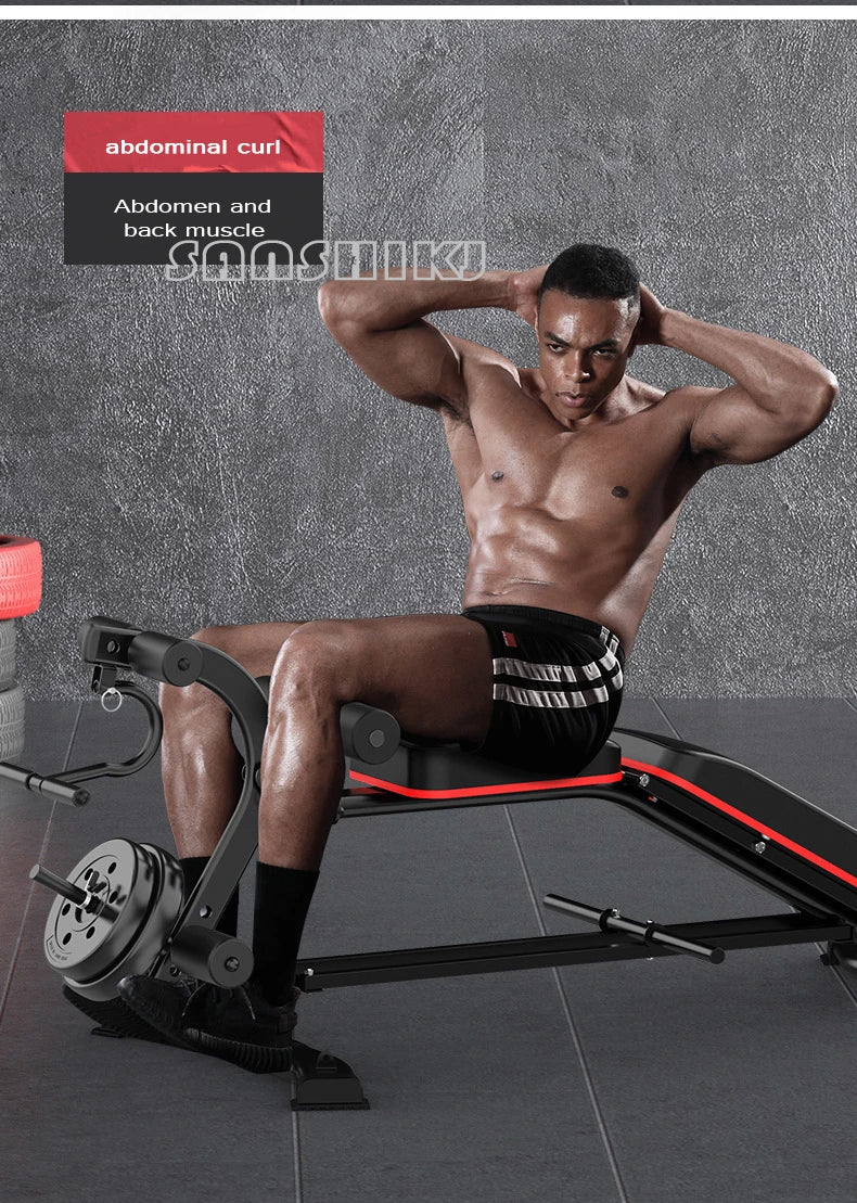 Multi-Function Weightlifting Bench – Adjustable Home Gym Fitness Bench