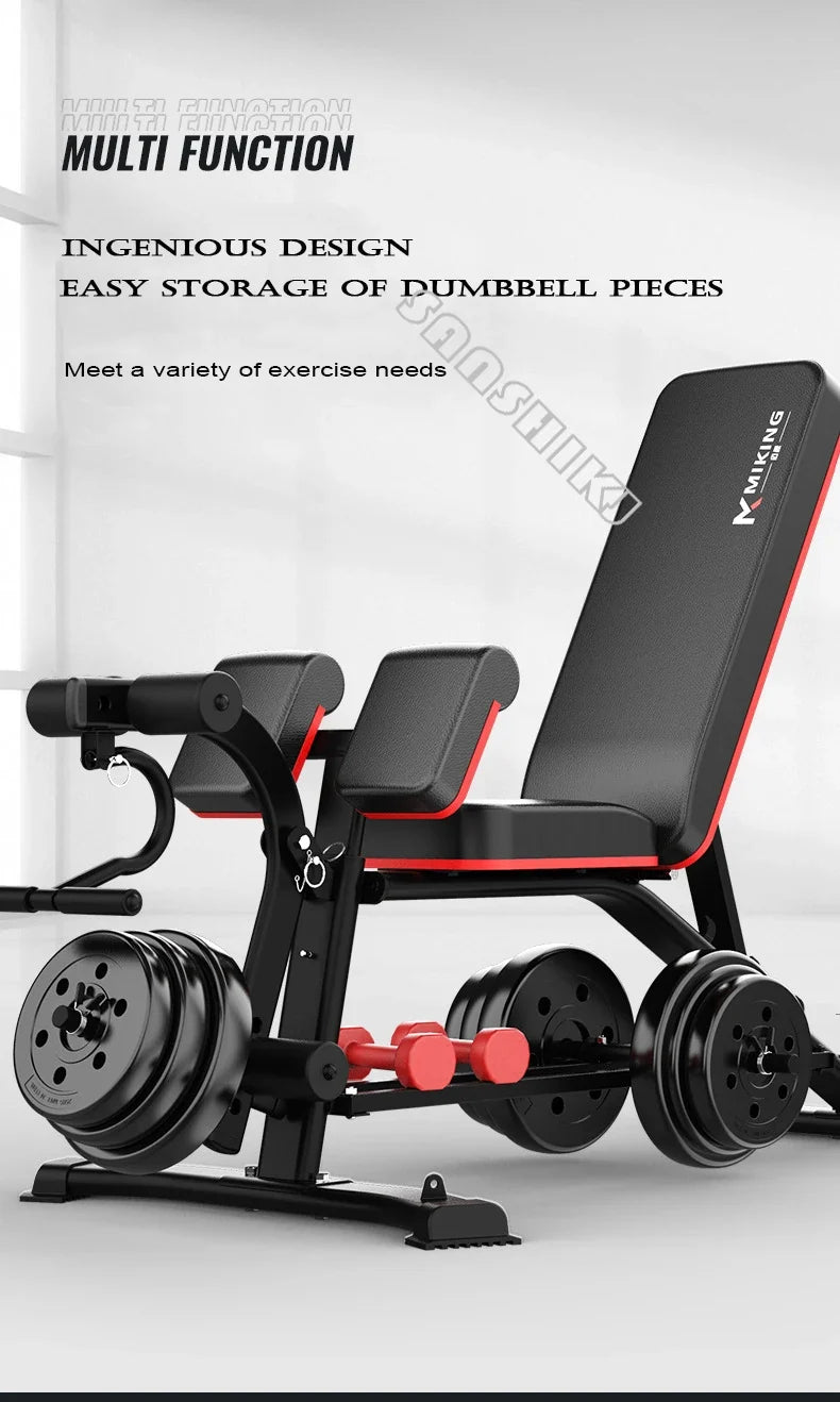 Multi-Function Weightlifting Bench – Adjustable Home Gym Fitness Bench