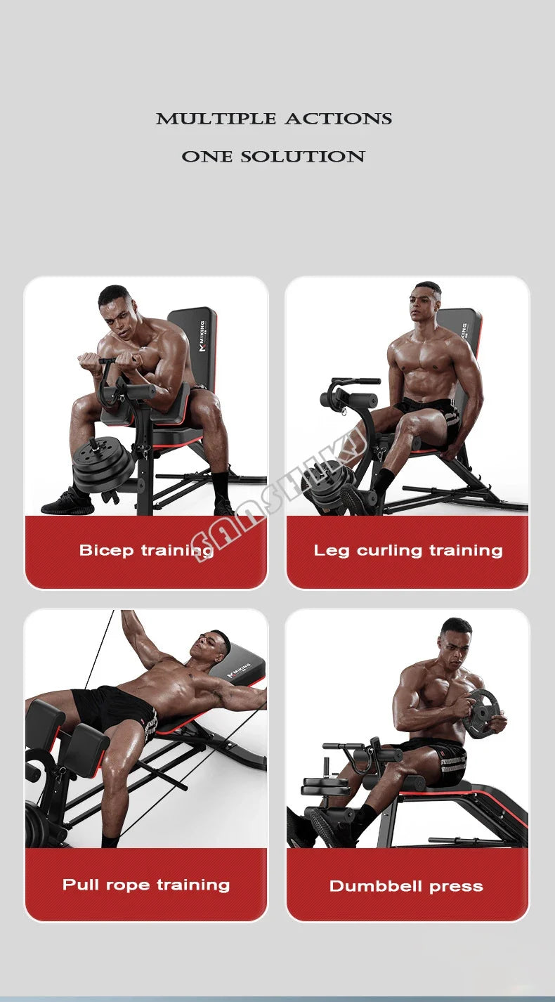 Multi-Function Weightlifting Bench – Adjustable Home Gym Fitness Bench